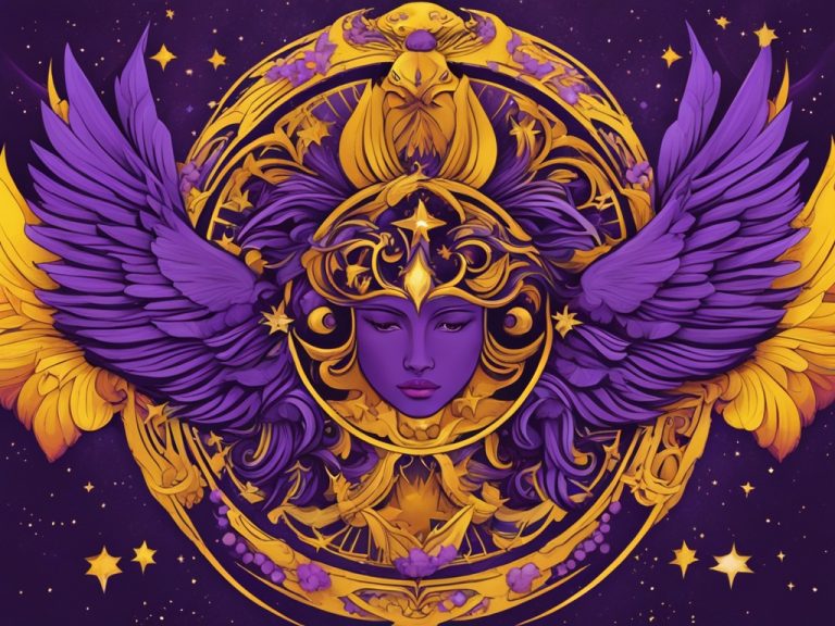 Virgo represnted as a powerful woman with wings